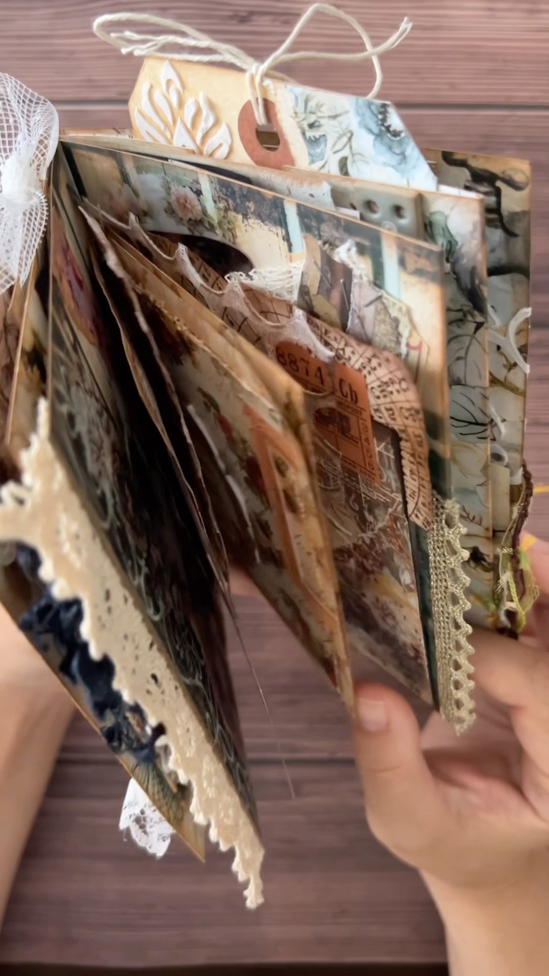 Junk Journals flip through #ハンドメイド #コラージュ素材