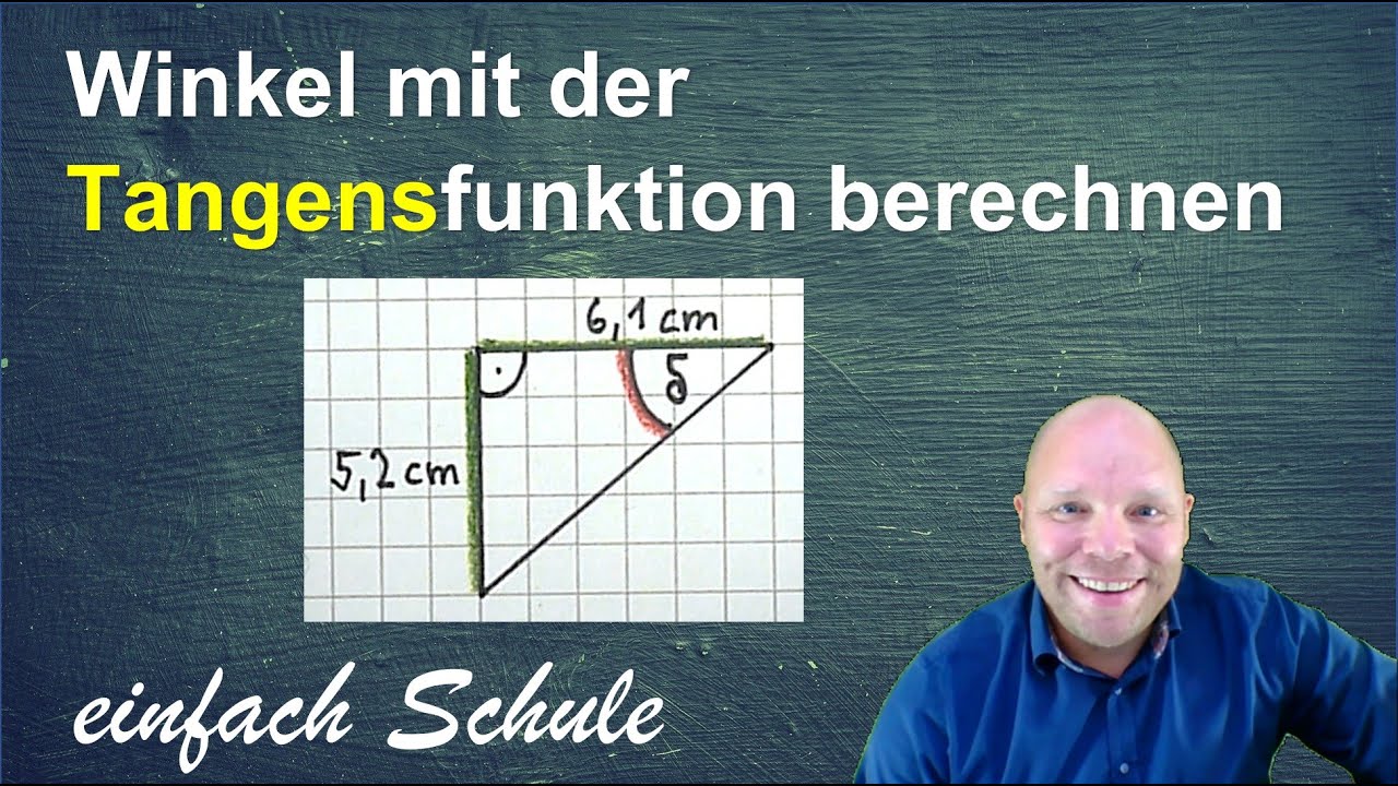 Tangens In Grad Umrechnen Mit Dem Taschenrechner Winkel mit der Tangensfunktion berechnen | Tangens im rechtwinkligen