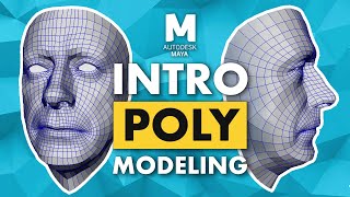 Introduction to Poly Modeling in Maya - 3D Tutorial