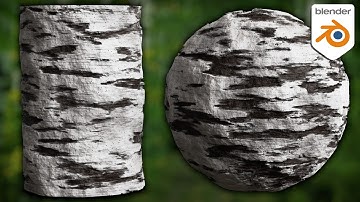 Procedural White Birch Tree Bark Material (Blender Tutorial)