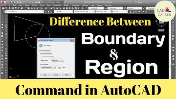 Create Boundary And Region in Autocad || Using Boundary Command || Using Region command in Autocad