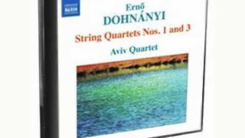 Ernő Dohnányi - String Quartets Nos. 1 and 3 Naxos 8572569