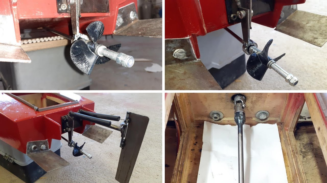 Homemade rc boat drive shaft. YouTube