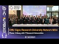 Cmu signs research university network mou phase 3 along with 7 research universities