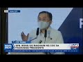 Sen. Bong Go, naghain na ng COC sa pagkabise presidente sa 2022 election