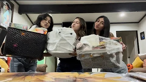 We made each other spooky baskets!👻🎃