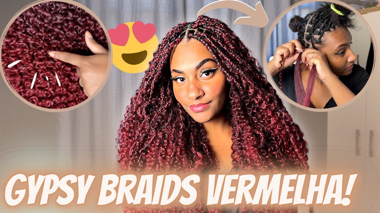 COLOCANDO GYPSY BRAIDS SOZINHA. *O vídeo mais difícil que já fiz