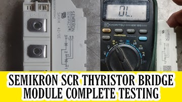 How to Test a Semikron Thyristor Diode Module | Semikron Scr Testing | Vfd Repairing Lab
