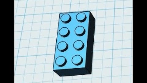 123D Design Lego Brick