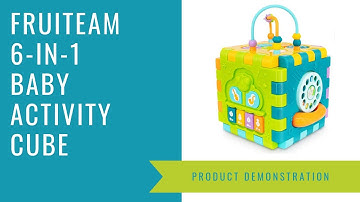 Fruiteam 6 in 1 Baby Activity Cube Product Demonstration