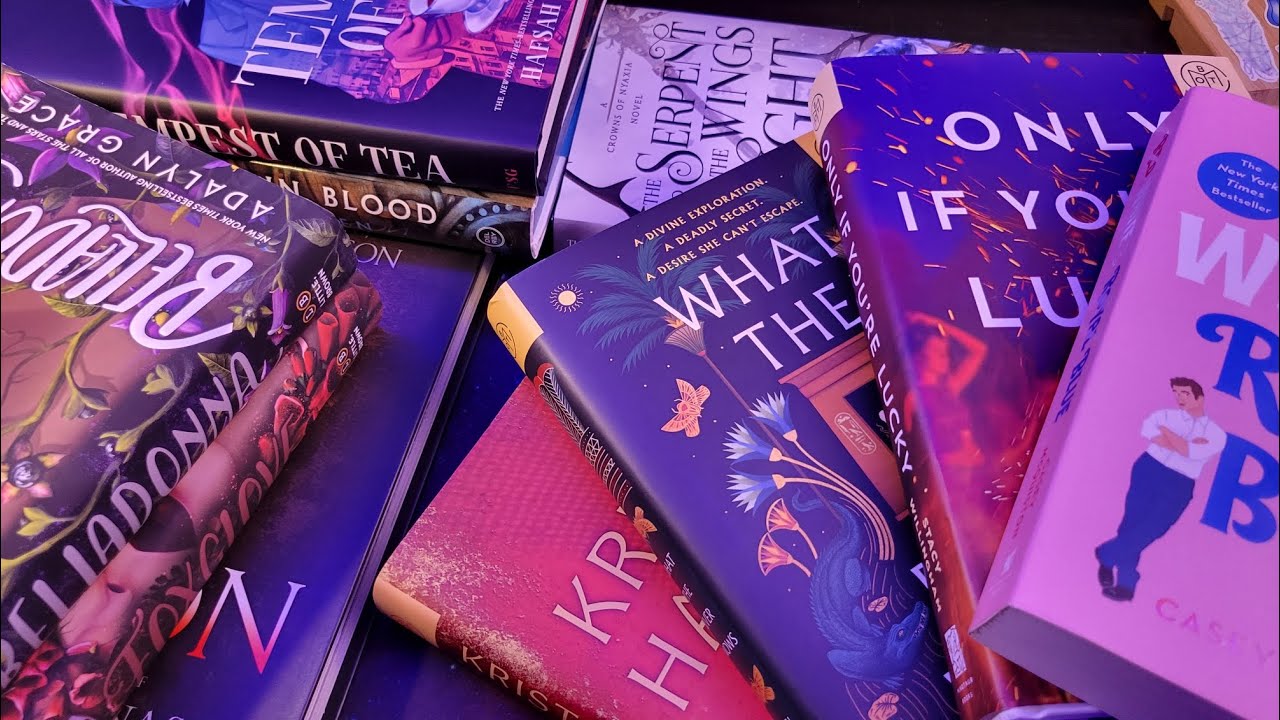 ASMR Book Haul! [Whispering, Tapping, Book Sounds] - YouTube