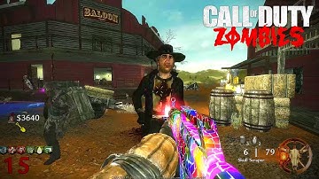 Saloon Remastered - FULL EASTER EGG GAMEPLAY WITH BOSS FIGHT & ENDING ! ( WAW Custom Zombies )