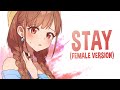 Nightcore  stay lyrics