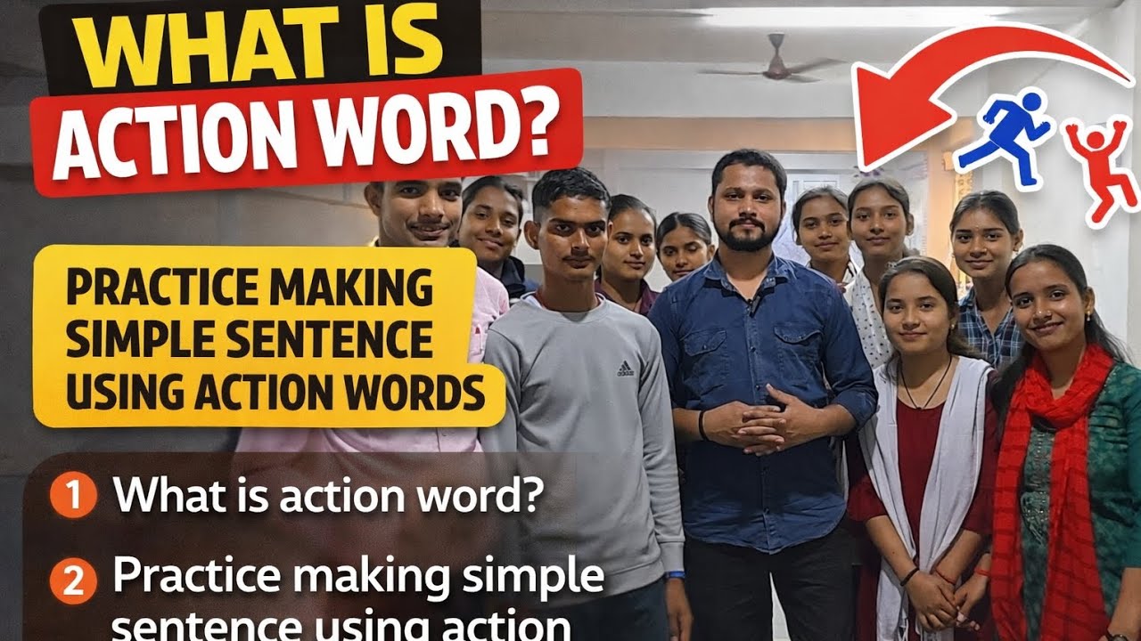 What is an Action Word? 🗣️ | Classroom Learning 🔥 | Action Words ...