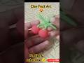 "How to make Clay Cherries | Easy Clay Art | #shorts #shortvideo #shortsfeed #viralshorts "