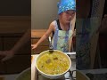 パパが帰ってくるからだいすきなカレーをつくったよ!夏野菜カレー🍛