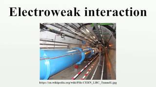 Electroweak interaction