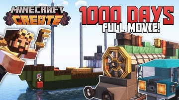 1000 days FULL MOVIE | Minecraft Create Mod (Episodes 34 - 41)