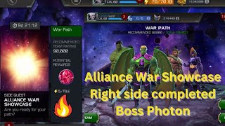 Alliance war showcase right side completion by any champions-marvel contest of champions