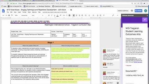 Curriculum Mapping:  Attributing differentiated outcomes to unit planners