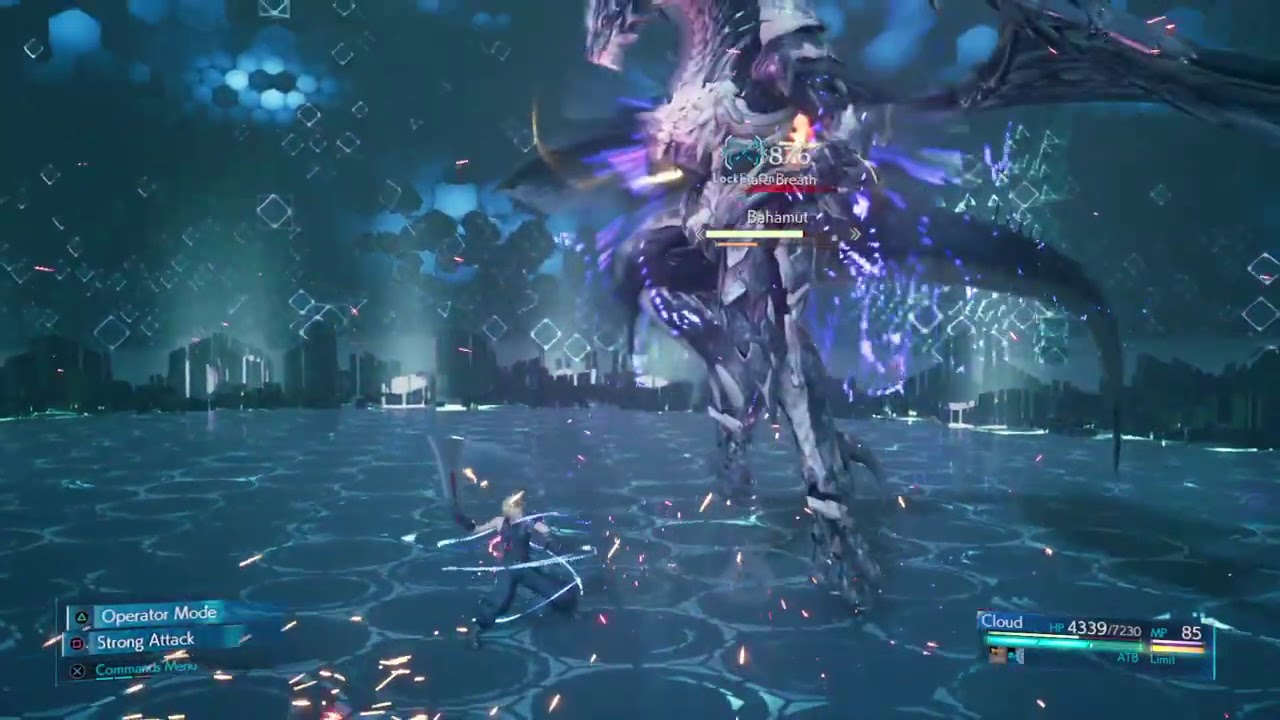 FF7 Remake Cloud Bahamut Solo Minor Mistakes YouTube
