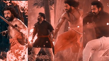 RRR Movie✊ Full Screen Vertical WhatsApp Status 🔥 Ram Charan 🌊 Jr.NTR ✨ Alia Bhatt