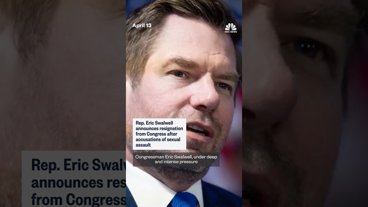 Rep. Eric Swalwell announces resignation from Congress after accusations of sexual assault