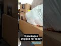 9 Packages shipped for the day!! Let’s go!! #reseller