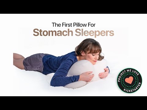 Prone Pillow ZZZ: The First Pillow for Stomach Sleepers