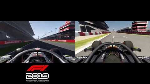 F1 2019 Video Game VS RaceSimStudio FORMULA HYBRID 2020