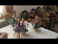 МК танцующие куклы из соломы