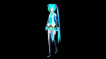 miku model walk cycle