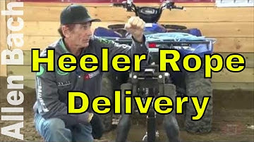 Delivering the Heeler Rope - Allen Bach Team Roping Tips