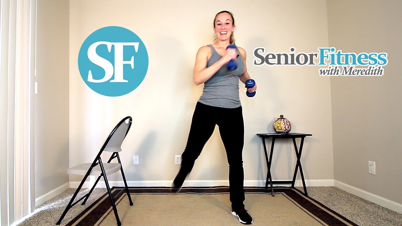 Senior Fitness - Beginner HIIT Workout For Seniors - YouTube