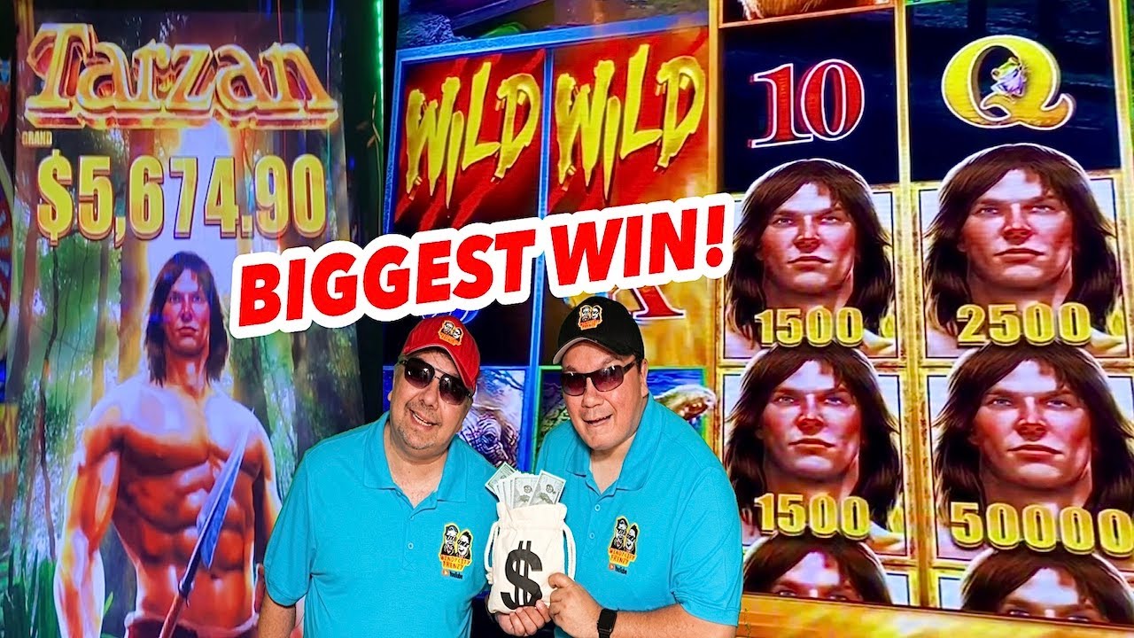 ⁣TARZAN GRAND SLOT★SUPER HUGE WIN! OUR BIGGEST WIN!! MAX BET★ VEGAS SLOTS!