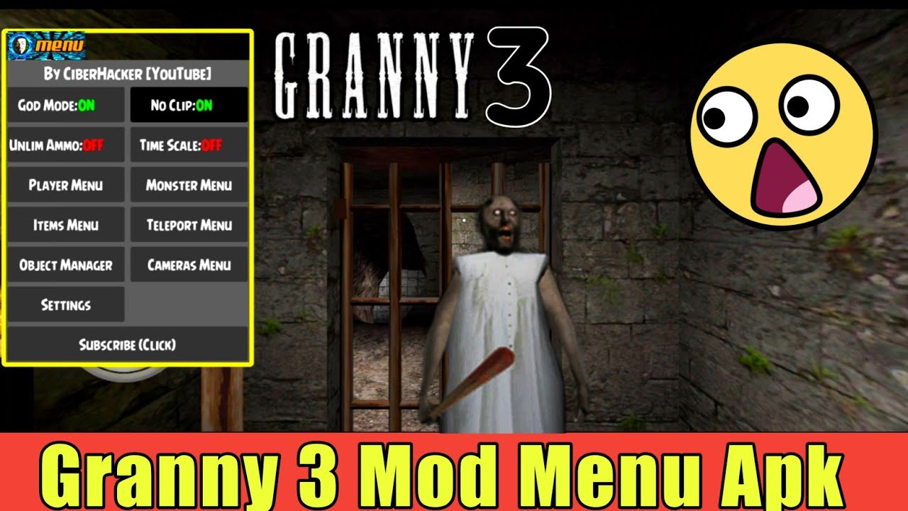 Granny 3 - NullZerep Mod Menu Gameplay!!!, Granny 3 Mod Menu, Granny 3 Mod  Apk