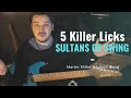 5 Killer Licks over Sultans of Swing Dire Straits - Martin Miller Session Band Cover - FREE TABs