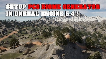 How to setup the PCG Biome Generator in Unreal Engine 5.4