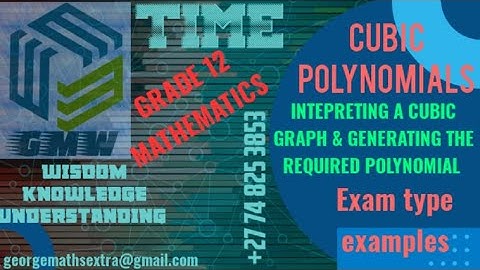 CUBIC POLYNOMIAL EXAMPLE 1