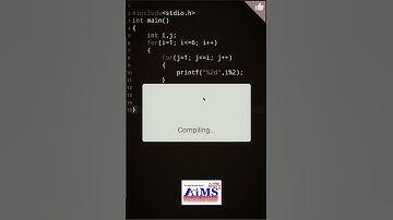 How to print number pattern | Half pyramid in C programming #ccode #cprogramming #aimsit
