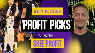 Wednesday WNBA Picks, Predictions & Bets | Valkyries vs Fever | Wings vs Sky | Profit Picks July 9