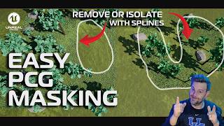 Control PCG Placement With Splines in Unreal Engine 5.7