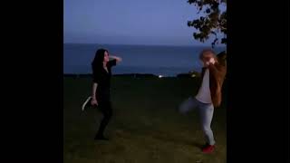 Courteney Cox and Ed Sheeran recreate the iconic Monica and Ross dance