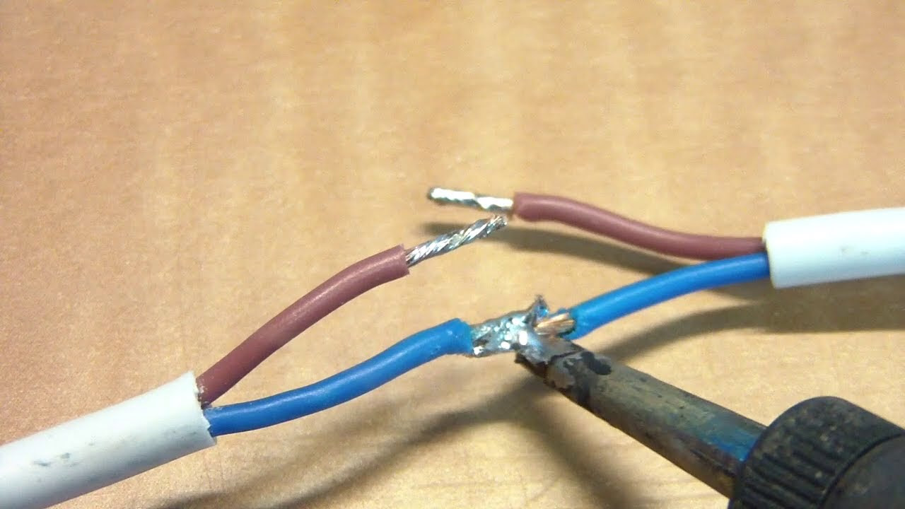 How to repair a power cord that has been dog chewed.