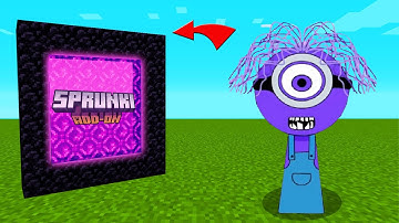 How To Make A Portal To The SPRUNKI MINION STUART PHASE 2 Dimension in Minecraft PE