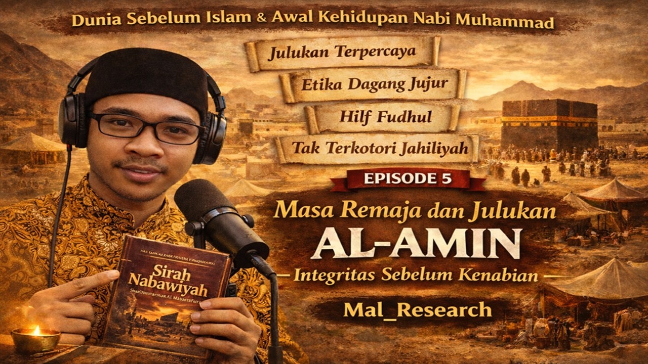 MASA REMAJA DAN JULUKAN AL-AMIN: INTEGRITAS SEBELUM KENABIAN | SIRAH NABAWIYAH EPS. 5