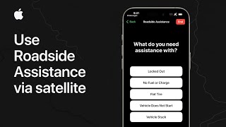 How to use Roadside Assistance via satellite on iPhone | Apple Support