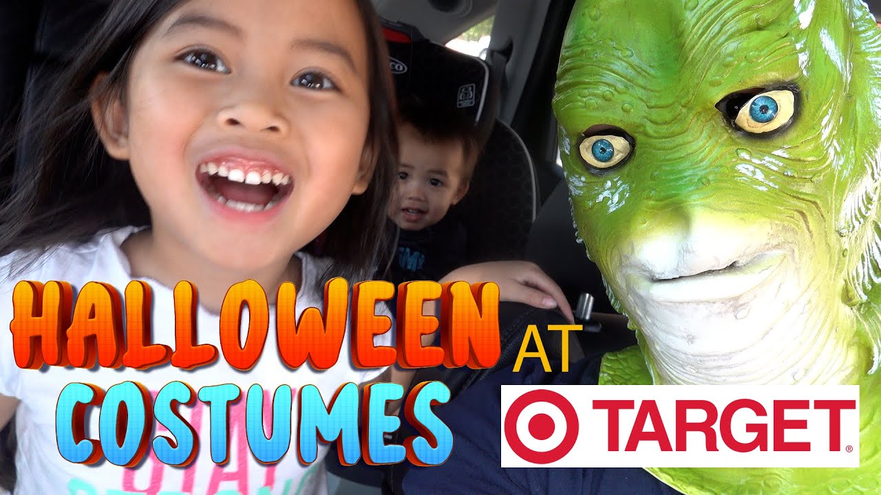 Halloween Costumes Shopping at Target! Harper Tries on Princess Dresses!