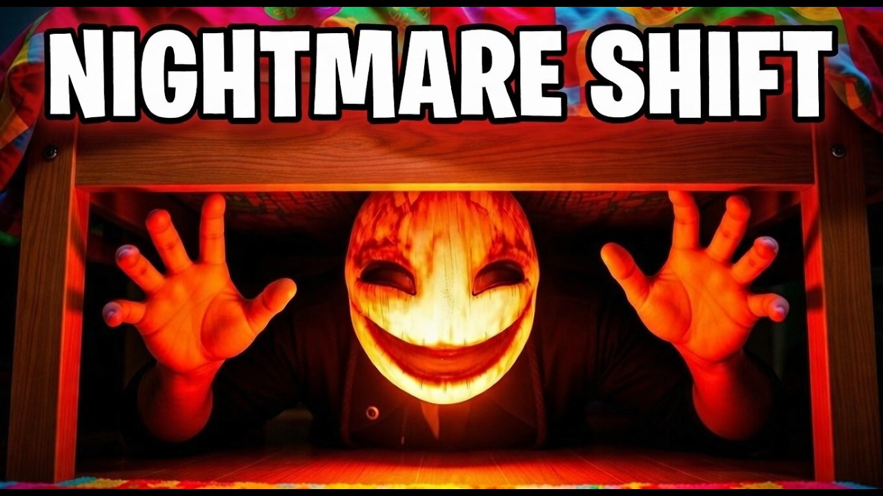 ОН ПРЯЧЕТСЯ У МЕНЯ ПОД КРОВАТЬЮ...ХОРРОР ИГРА NIGHTMARE SHIFT ПРОХОЖДЕНИЕ НА РУССКОМ!