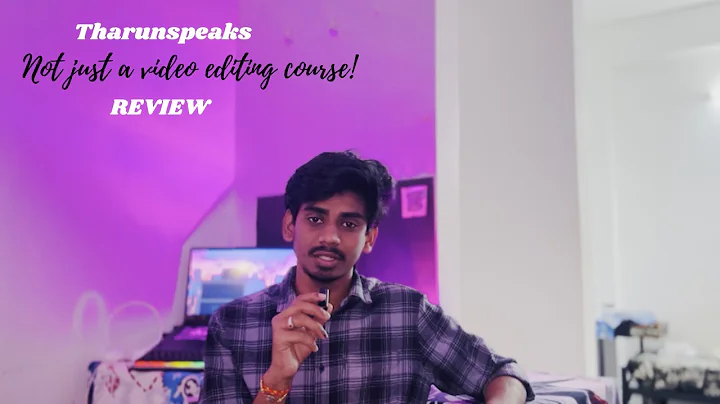 Honest review on not just a video editing course by Tharun Speaks | day 20 | @TharunSpeaks